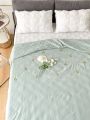 1pc Sunflower Embroidered Bedspread
