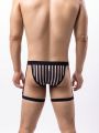 Men's Striped Erotic Underwear