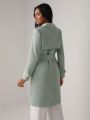 Jacqueline City Double Breasted Belted Trench Coat