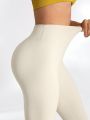 SHEIN Leisure Women'S High Waisted, Tummy Control, And Hip Lifting Sports Leggings