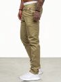 Manfinity Men's Solid Color Pants With Pockets