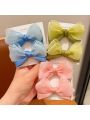 1pair Kids' Hair Clips Butterfly Bowknot Design Hair Clamps For Girls' Side Hair Or Baby Bangs
