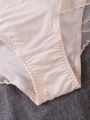 4pcs/set Ladies' Lace Splicing Triangle Panties