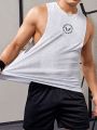 Fitness Men Letter Graphic Sports Tank Top