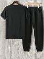 Manfinity Men's Astronaut Printed Short Sleeve T-Shirt And Pants Set