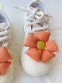 1pair Daily Simple Cloth Flower Decoration For Shoelaces, Detachable Lace Buckle, Diy Accessory For Four Seasons