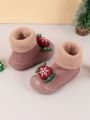 Infant Christmas Collection Thickened Warm Slip-resistant Soft-soled Walking Shoes