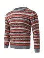Manfinity Homme Men Geo Pattern Sweater
