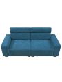 87*34.2'' 2-3 Seater Sectional Sofa Couch with Multi-Angle Adjustable Headrest,Spacious and Comfortable Velvet Loveseat for Living