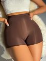High Waist Solid Safety Shorts