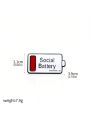 1pc My Social Battery Funny Face Rainbow Glittery Enamel Pin Suitable For Women's Backpack, Hat, Clothing Decoration