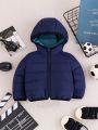 Baby Boys' Solid Color Hooded Jacket