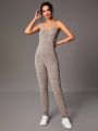SHEIN Tall Multicolor Slim Fit Strap Jumpsuit