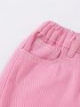 Toddler Girls' Cute Yet Elegant Denim Cargo Pants