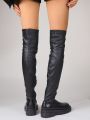 Women's Outdoor Comfortable & Anti-slip Over-the-knee Solid Color Sexy & Fashionable Boots