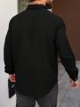 Manfinity Homme Men's Geometric Pattern Button-Front Loose Shirt
