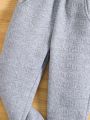 Young Boy Letter Graphic Sweatpants