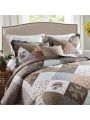 3Pcs Quilt Sets with Shams Oversized Bedding Bedspread Reversible Soft Coverlet Set, Queen Size, King Size