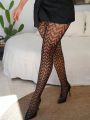 Women'S Sexy Lingerie Open Crotch Suspender Pantyhose Fishnet Bodystocking