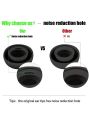 [4 Pairs ]  Black Replacement Ear Tips for AirPods Pro and AirPods Pro 2 with Noise Reduction Hole(XS/S/M/L)