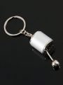 1pc Car Modification Keychain With 6-speed Transmission Gearbox Shape, Manual Transmission Keychain Pendant, Toy Gift For Passing Driver's License Exam