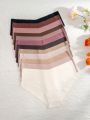12pcs Women's Solid Color Triangle Panties
