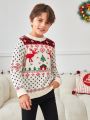 SHEIN Boys 1pc Christmas Pattern Sweater