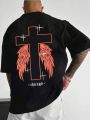 Manfinity EMRG Men's Cross & Wings Print T-Shirt