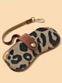 Leopard Pattern Glasses Storage Bag PU Fashionable