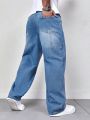 SHEIN Men's Straight-leg Jeans