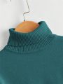 Little Boys' Solid Color Turtleneck Sweater