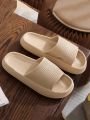 Unisex Plus Size Thickened And Comfortable Home Slippers With Eva Soft Sole