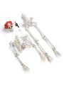Halloween Decorations,Skeleton Skull Spirit Scary Life Size Props Posable Skeleton with Movable Joints for Adjusting Hands and Feet Flexibly for Indoor Outdoor Spooky Scene Haunted House