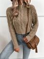 SHEIN Frenchy Women'S Cable Knit Sweater