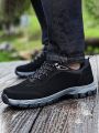 Men's Outdoor Anti-skid Hiking Shoes, Fall, Black Color, Lace Up, Waterproof Sports Shoes
