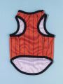 PETSIN Miami Jersey Style Red Striped Pet Vest, 1pc