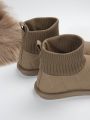 New Arrival Fleece Lined Casual Shoes, Warm & Versatile Women's Snow Boots