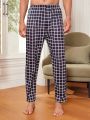 Men's Plaid Patterned Loungewear Pants