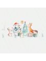 Christmas Snowman & Animal Wall Stickers Pvc Decoration Decals