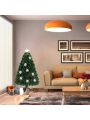 Gymax Fiber Optic 3' PVC Artificial Christmas Tree LED Lights Snowflakes Decoration