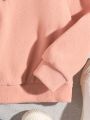 Girls' Patch Detail Fleece Sweatshirt