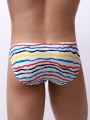 Men's Colorful Wave Striped Triangle Trunks