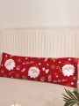 Christmas Santa Claus & Letter Graphic Body Pillowcase Without Filler