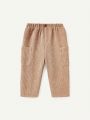 Cozy Cub Infant Boys' Side Pocket Solid Color Casual All-Match Long Pants