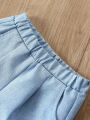 2pcs Baby Boy'S Casual Pocket Shorts Set