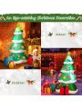 Gymax 6ft Inflatable Christmas Tree Indoor Outdoor Decoration w/ 3 Gift Boxes