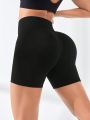 Yoga Basic Seamless Yoga Workout Shorts High Waist Tummy Control Butt Lifting Abdomen Craft Sports Daily Essential