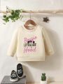 Infant And Child Casual Printed Long-sleeved Crew Neck Sweatshirt Autumn
