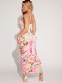 SHEIN SXY Women's Floral Print Spaghetti Strap Dress