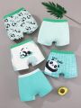 Young Boy'S Alphabet & Panda Print Underwear